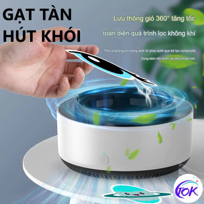 Gạt Tàn Không Khói Thông Minh Cho Không Khí Trong Lành, Hút Khói Hiệu Quả