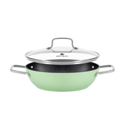 Nồi lẩu chống dính vân đá Elmich El-5553GY28 size 28cm - Hàng chính hãng