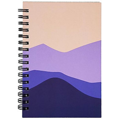 Sổ Lò Xo Giấy Trơn - 160 Trang 10 x 15 cm 80gsm - Nature On Sunset - The Sun 02