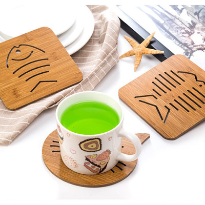 Combo 5 đế lót nồi chịu nhiệt bằng gỗ PaKaSa - Họa tiết giao ngẫu nhiên