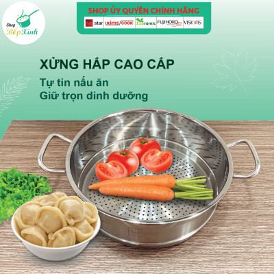 Xửng hấp cao cấp Fivestar standard không nắp tặng 1 muỗng canh ( 24cm / 26cm / 28cm / 30cm / 32cm )