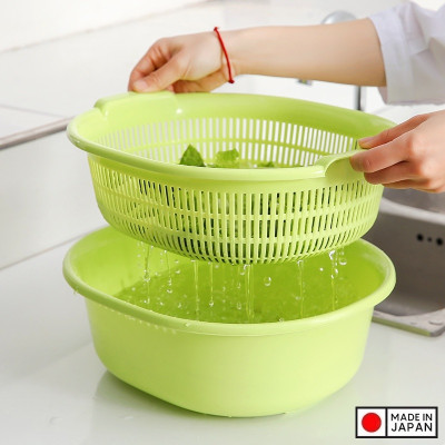 Bộ rổ Oval 2 lớp Sanada Seiko 5.3L - Hàng nội địa Nhật Bản |#Made in Japan| |Nhập khẩu chính hãng|