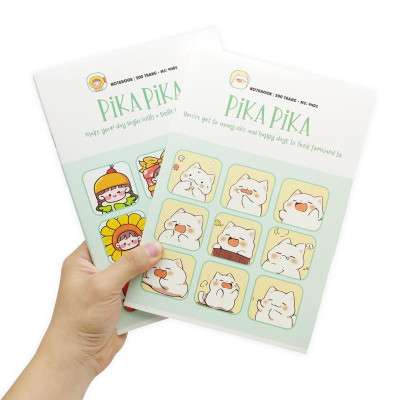 Tập Sinh Viên Pika Pika - Kẻ Ngang - 200 Trang 70gsm - Hải Tiến 4405 (Mẫu Bìa Giao Ngẫu Nhiên)