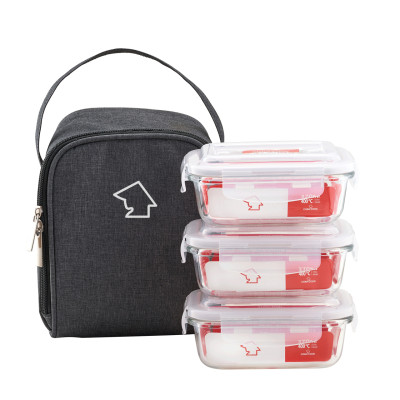 Bộ 3 hộp đựng cơm thủy tinh  COBA