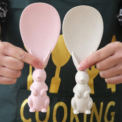 Muôi Xới Cơm Hình Thỏ Dễ Thương, Nhiều Màu Lựa Chọn, Kiểu Dáng Cute, Nhựa Chất Lượng Cao, An Toàn. TakyHome 5450
