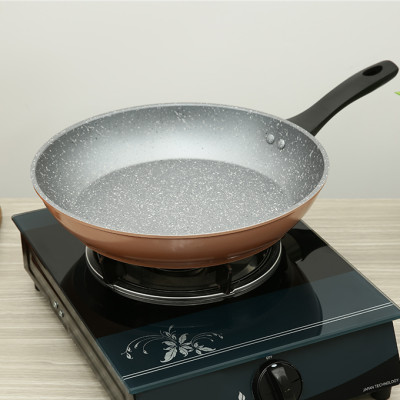 Chảo vân đá chống dính đáy từ 20 cm Greencook GCP221-20IH - Hàng Chính Hãng