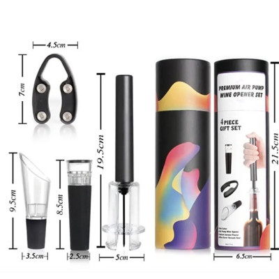 Bộ mở rượu vang bằng bơm hơi khí nén (4 món) SUNWAY