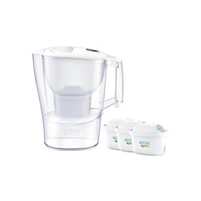 Bình lọc nước BRITA Aluna MX Pro white 2,4L kèm 3 lõi lọc model 2024 Hàng chính hãng
