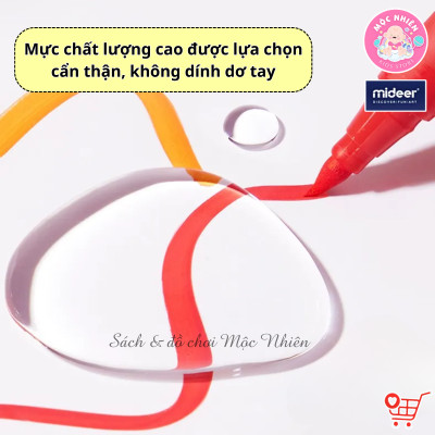 Bút Lông Màu Mực Acrylic An Toàn Vẽ Được Trên Nhiều Vật Liệu - Mideer Acrylic Marker Ultra-soft Nib