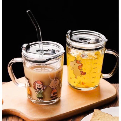 Cốc chia vạch thủy tinh 400ml tiện lợi cho các mẹ căn chỉnh mực nước và sữa hàng ngày 