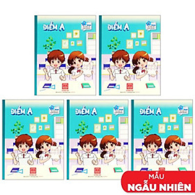 Combo 5 Tập Học Sinh Class Điểm A 5 Ô Ly Vuông 96 Trang 100gsm - Hồng Hà 0317 (Mẫu Sản Phẩm Giao Ngẫu Nhiên)