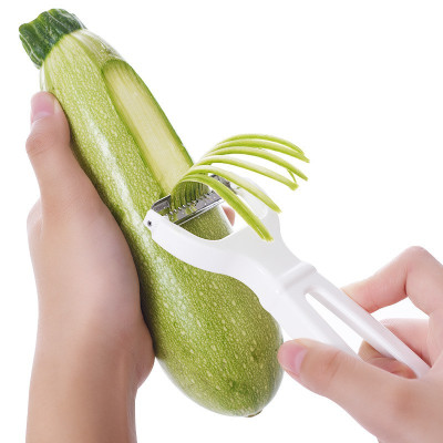 Nạo sợi củ quả Echo, lưỡi dao inox sắc bén nên loại bỏ vỏ một cách nhanh chóng, mượt mà và rất đẹp mắt - nội địa Nhật Bản 