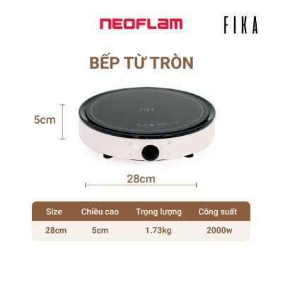 [Hàng chính hãng] Combo Nồi lớn 26cm, bếp từ Neoflam Fika Hàn Quốc, ăn lẩu, nấu hàng ngày, quay Vlog