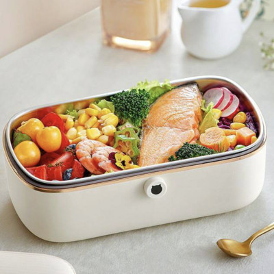 Hộp Cơm Điện Giữ Nhiệt, Tự Hâm Nóng Và Nấu Chín Đa Năng 2 Ngăn SB-HC09L Dung Tích 0.9 LÍT Công Suất 75W - Hàng Chính Hãng