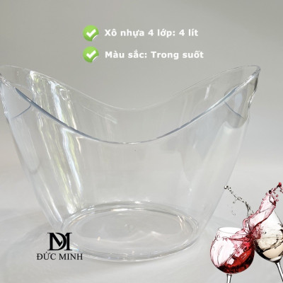 Xô đựng rượu vang 4 Lít (Để được 2 - 3 chai vang)