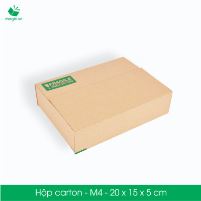 M4 - 20x15x5 cm - 100 Thùng hộp carton đóng hàng
