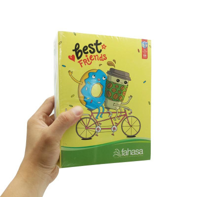 Combo 5 Tập Học Sinh Best Friends - 4 Ô ly 100 Trang ĐL 80gsm - Fahasa 04 (Mẫu Sản Phẩm Ngẫu Giao Ngẫu Nhiên)