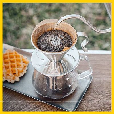 Phễu V60 chất liệu inox (Pour Over)