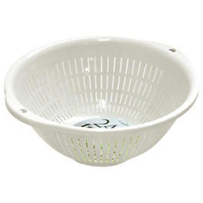 Rổ nhựa cao cấp dạng tròn Sanada Seiko 3.6L có tay cầm tiện dụng - Hàng nội địa Nhật Bản.