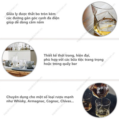 Bộ 12 ly thủy tinh Cassiopea 320ml màu khói -  Bormioli Rocco - Italy