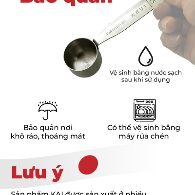 Bộ Muỗng Đong Định Lượng KAI Nhật Bản - Select 100 - Bộ 4 Cái/5 Cái