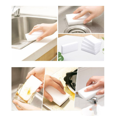 Mút Melamine Bản Rộng Làm Sạch Vết Bẩn Hiệu Quả Không Cần Xà Phòng