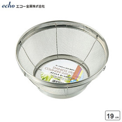Rổ tròn inox đáy sâu Echo Kinzoku nội địa Nhật Bản