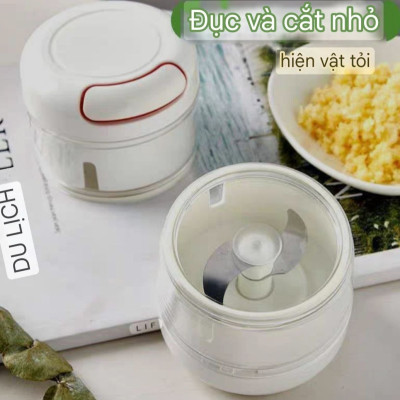 MÁY XAY TỎI GIA VỊ KÉO DÂY MINI THÔNG MINH