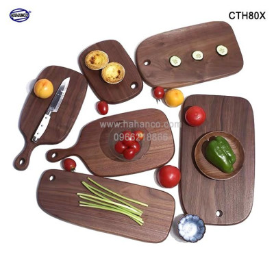 Thớt gỗ óc chó nhập khẩu Mỹ (CTH502) ️khay bánh mì/ bít tết/ pizza/ phụ kiện chụp ảnh