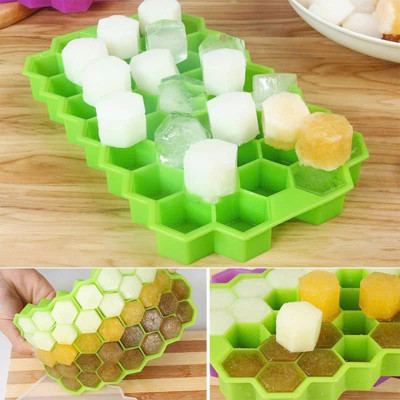 Khay làm đá bằng silicone có nắp 37 viên - HENRYSA