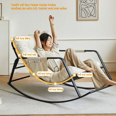 Ghế bập bênh thư giãn 2 chỗ Chính Hãng NIKITA, thiết kế êm ái, chống mỏi vai cổ