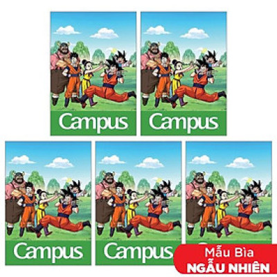 Combo 5 Tập Dragon Ball Z - B5 4 Ô Ly 48 Trang ĐL 120g/m2 - Campus NB-BDBH48 (Mẫu Màu Giao Ngẫu Nhiên)