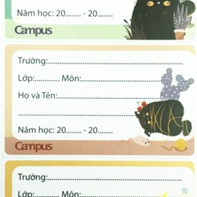 Nhãn Vở Campus NT-MEO18 Meo