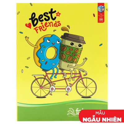 Combo 5 Tập Học Sinh Best Friends - 4 Ô ly 100 Trang ĐL 80gsm - Fahasa 04 (Mẫu Sản Phẩm Ngẫu Giao Ngẫu Nhiên)