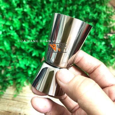 Ly Định Lượng Inox 2 Đầu - Combo 3 ly (20/30 - 20/40- 25/50 c.c). Dụng cụ pha chế dùng định lượng pha Cocktail