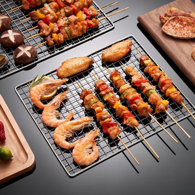 Bộ lưới nướng BBQ, tiện lợi nhỏ gọn bền đẹp, thích hợp bữa tiệc thịt nướng dã ngoại, nướng trong nhà