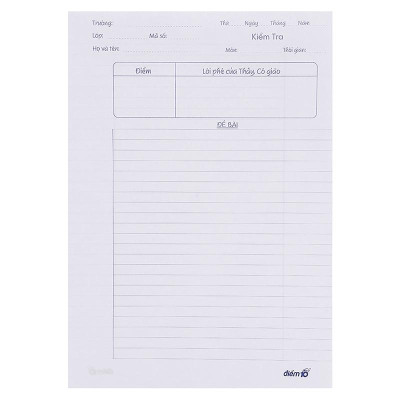 Giấy Kiểm Tra Thiên Long TP-GKT 05 Kẻ Ngang