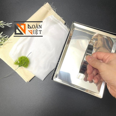 [+TẶNG] Khuôn làm ĐẬU PHỤ (đậu hủ, đậu khuôn) TÀU HỦ - C. Liệu INOX KHÔNG RỈ cao câp - SIZE LỚN. Chuyên phục vụ Sp Gia d