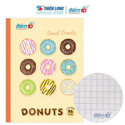 Bộ 5 Tập học sinh 96 trang 4 ô ly ngang 60 gsm Điểm 10 TP-NB072 (hình ngẫu nhiên)