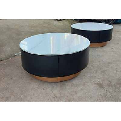 Bàn trà tròn mặt đá Juno sofa hiện đại