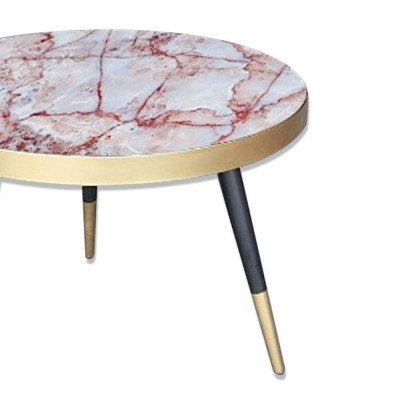 Bàn trà Crotone chân bịt đồng IBIE nhiều tùy chọn