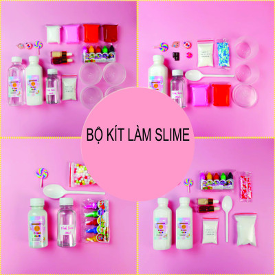 Bộ kit làm slime mây đầy đủ nhất ️FREESHIP️ Bộ kit làm cloud slime hàng Việt Nam cao cấp cho học sinh