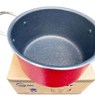 Nồi Nhóm Chống Dính Vân Đá  RAINY Nắp Kính  20cm- Hàng Chính Hãng