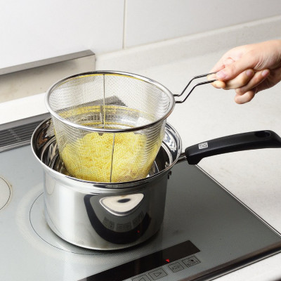 Rổ inox có tay cầm Pearl Metal  - Hàng nội địa Nhật Bản |nhập khẩu chính hãng| |#HB-5678| |#HB-5679| |#HB-5680|