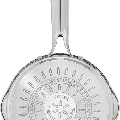 Bộ Nồi 4 Sets TEFAL G719S7 Có Vạch Chia, Gồm 7 Chi Tiết Nhập Khẩu Đức, Chất Liệu Thép Không Gỉ, Dùng Cho Mọi Loại Bếp, Bền Gấp 6 Lần Chảo Thường - Hàng Nhập Khẩu