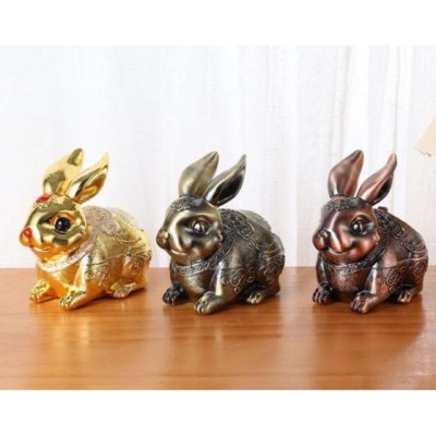 GẠT TÀN  BẰNG ĐÔNG FỈA CỔ HÌNH CON THỎ