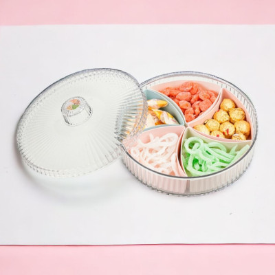 Khay mứt TẾT đựng bánh kẹo Khay gồm 5 hũ ngũ lộc lớn xinh xắn hình kim kim cương biểu hiện sang trọng trong ngày tết