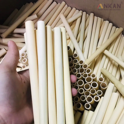 Combo 50 ống hút tre tái sử dụng dùng cho ly cao nước ép sinh tố