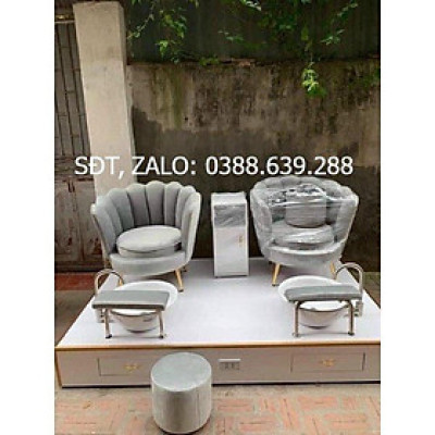 Ghế nail sang chảnh (tặng đệm kê)