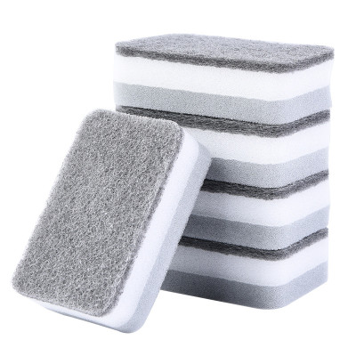 Miếng bọt biển rửa chén bát xoong nồi, bồn rửa chén, lavabo hai mặt siêu sạch tiện dụng